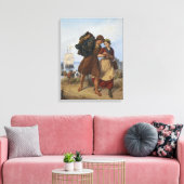 漁師の帰還(ルドルフ・ヨルダン) キャンバスプリント (インサイチュ (リビング))