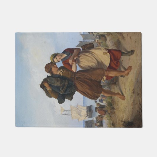 漁師の帰還（ルドルフ・ヨルダン） ドアマット (正面)