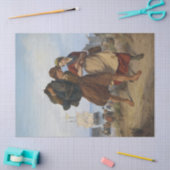 漁師の帰還（ルドルフ・ヨルダン） 薄葉紙 (クラフト)