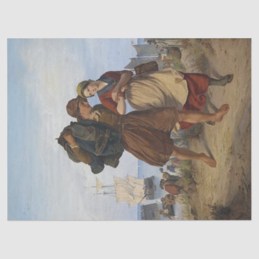 漁師の帰還（ルドルフ・ヨルダン） 薄葉紙 (正面)