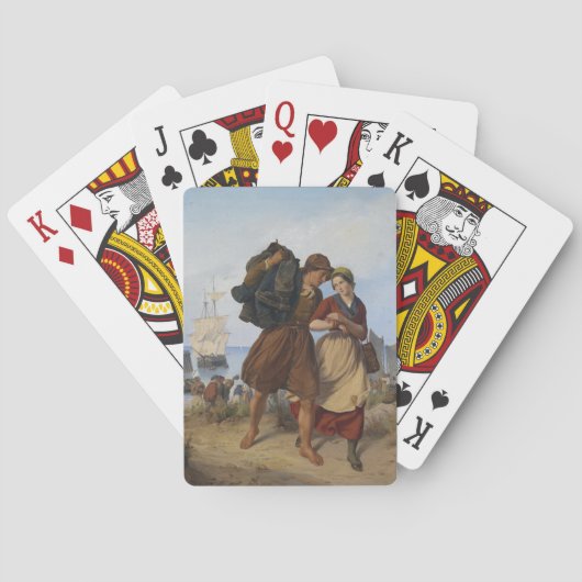 漁師の帰郷（ルドルフ・ヨルダン） トランプ (裏面)