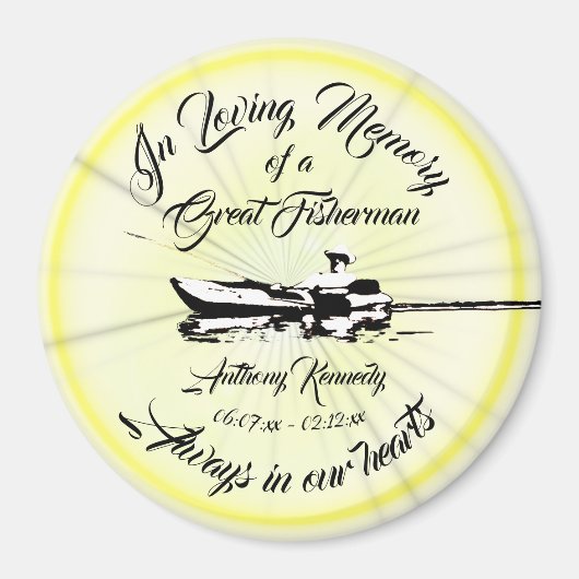 漁師の思い出を愛素晴らしして マグネット (正面)