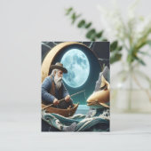 漁師の月に照らされたキャッチ ポストカード (スタンド正面)