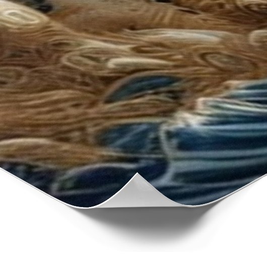 漁師の月の漁 ポスター (角)