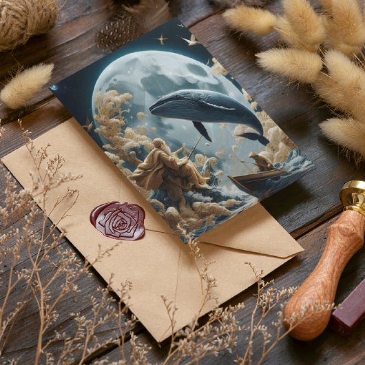 漁師の月の漁 ポストカード