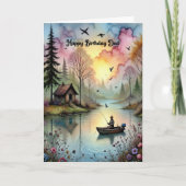 漁師の父の誕生日 カード (正面)