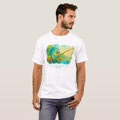漁師の男性用シャツのキャラクター Tシャツ (正面フル)