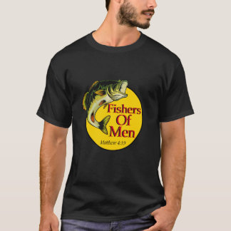 漁師の男 クリスチャン マタイによる福音書 4-19 聖書 フィッシング Tシャツ
