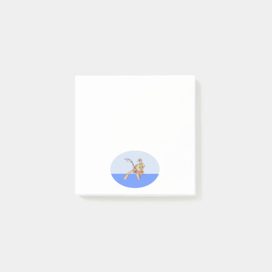 漁師の白いノートパッド ポストイット (正面)