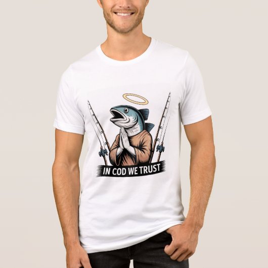 漁師の祈り - タラに祈りを トライブレンドTシャツ (正面)