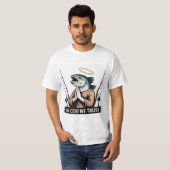 漁師の祈り - タラに祈りを Tシャツ (正面フル)