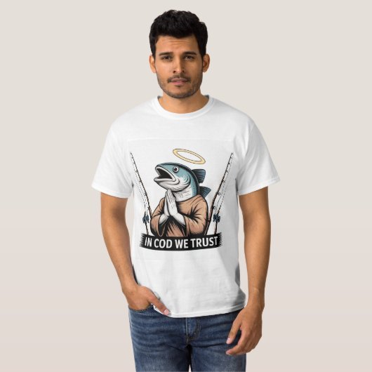 漁師の祈り - タラに祈りを Tシャツ (正面フル)