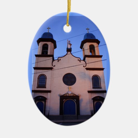 漁師の記念物 セラミックオーナメント (正面)