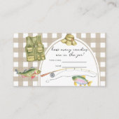 漁師の赤ちゃんシャワー – キャンディーの数を推測 エンクロージャーカード (正面)