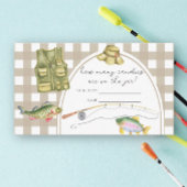 漁師の赤ちゃんシャワー – キャンディーの数を推測 エンクロージャーカード