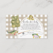 漁師の赤ちゃんシャワー – ベビーチケット用の本 エンクロージャーカード (正面)
