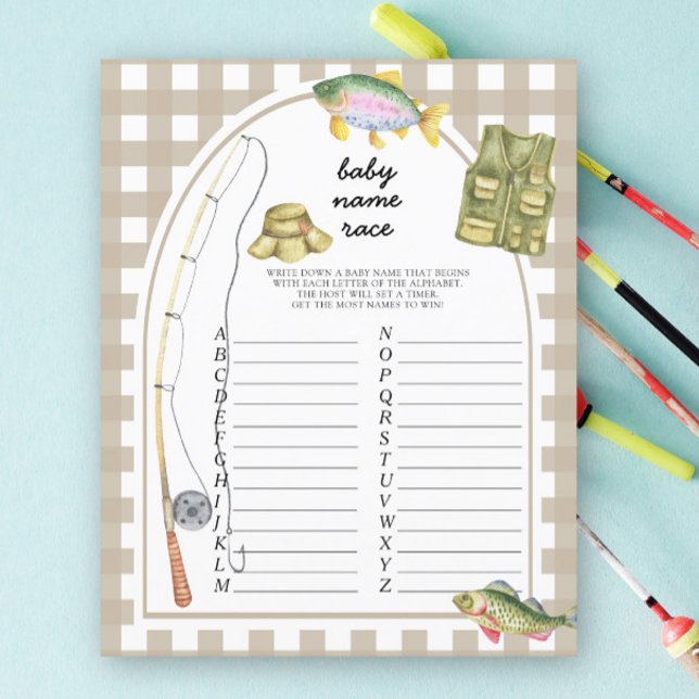 漁師の赤ちゃんシャワー – ベビー名のレースゲーム (クリエイターアップロード済み)