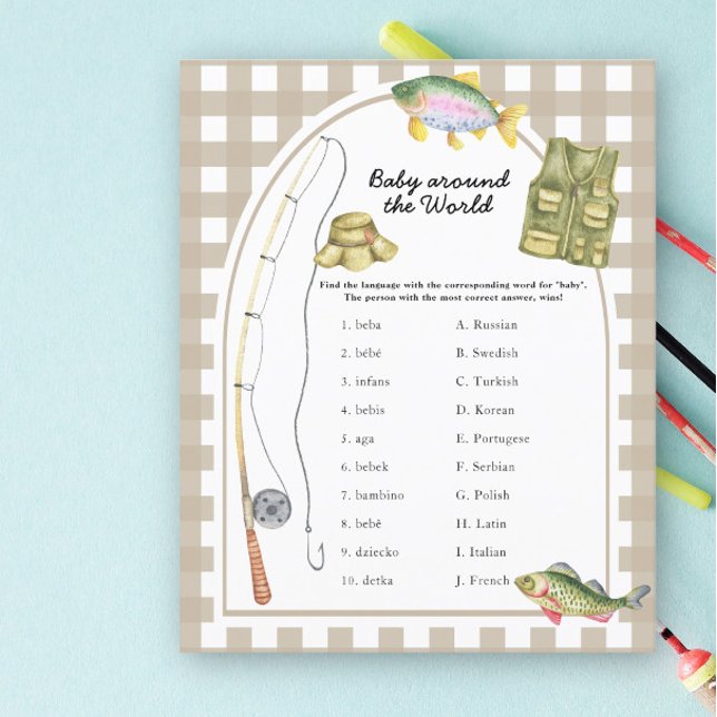 漁師の赤ちゃんシャワー – 世界のゲームの周りのベビー (クリエイターアップロード済み)