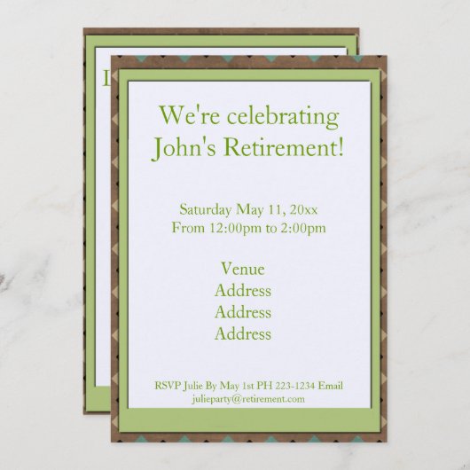 漁師の退職 招待状 (正面/裏面)