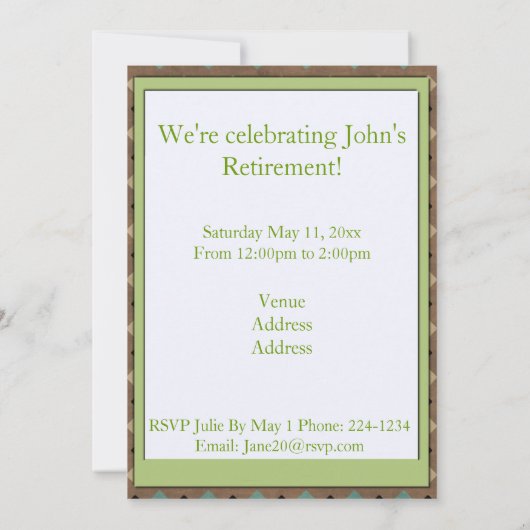 漁師の退職 招待状 (裏面)