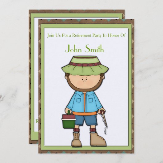 漁師の退職 招待状 (正面/裏面)