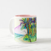 漁師の運のコピー、漁師の運 ツートーンマグカップ (正面左)