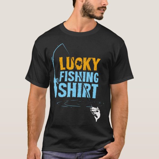 漁師の魚釣りシャツ Tシャツ (正面)