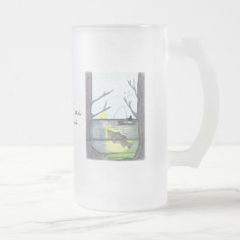 漁師の…曇らされたガラスのマグ… フロストグラスビールジョッキ