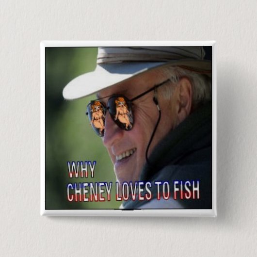 漁師のCheneyボタン 缶バッジ (正面)