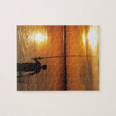 漁師は回転によって魚をつかまえます ジグソーパズル (横)