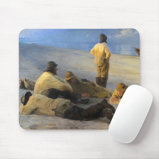 漁師アットスケーゲンビーチバイペデルセヴェリンクローヤー マウスパッド (マウス)