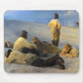 漁師アットスケーゲンビーチバイペデルセヴェリンクローヤー マウスパッド (正面)