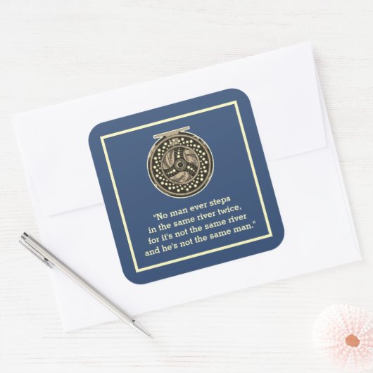 漁師アングラー用フライ釣りリール スクエアシール (封筒)