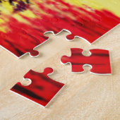 漁師オンザボートの日没パズル- 絵画s ジグソーパズル (側面)