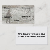 漁師ガイドの川のニジマスマスの季節 名刺 (正面/裏面)