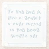 漁師ギフト(魚釣り見積り) ガラスコースター (裏面)