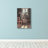 漁師クランWollesen Mending the Net by Cher キャンバスプリント (インサイチュ (ウッドフロア))