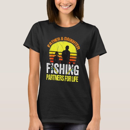 漁師パパと娘魚釣りパートナーLi Tシャツ (正面)