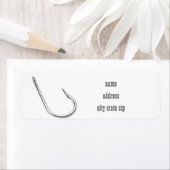 **漁師フック**差出人住所ラベル ラベル (インサイチュ)