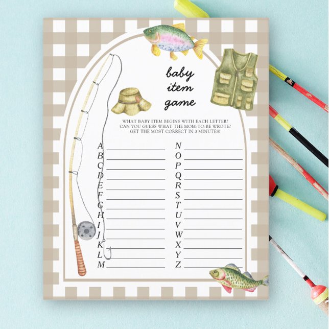 漁師ベビーアイテムゲーム。赤ちゃんシャワーゲーム (クリエイターアップロード済み)