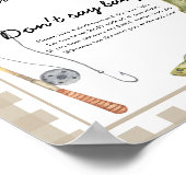 漁師ベビーシャワー – 言わないベビー ポスター