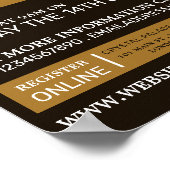 漁師ポートレート魚釣り大会イベント ポスター (角)