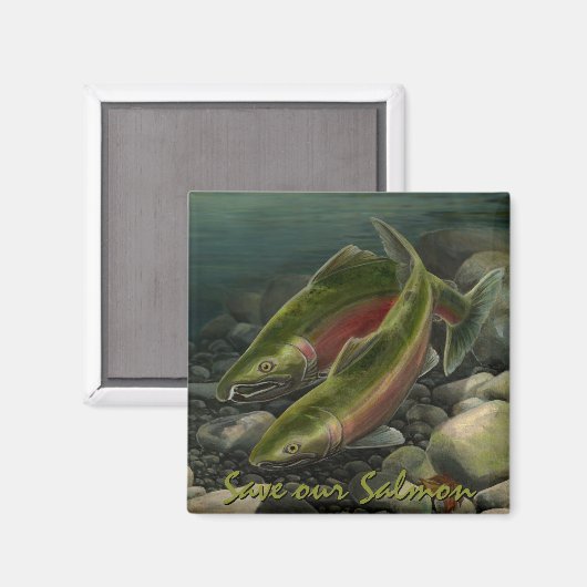 漁師冷蔵庫用マグネットカスタム魚釣り行ったギフト マグネット (正面/裏面)