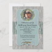 漁師悔やみや弔慰写真発表招待状 (正面)