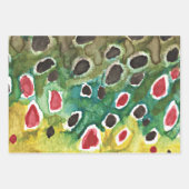 漁師漁女用マス釣り ラッピングペーパーシート (正面3)