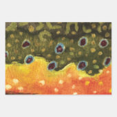 漁師漁女用マス釣り ラッピングペーパーシート (正面)