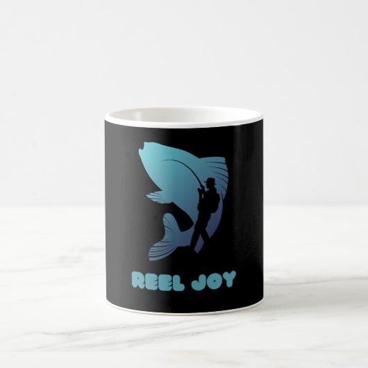 漁師用のかわいいマグカップデザイン コーヒーマグカップ (中央)