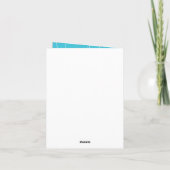 漁師用魚テーマ魚釣りベビーシャワー サンキューカード (裏面)