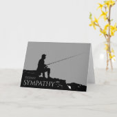 漁師男らしに対する陰鬱な同情カード カード (黄色い花)