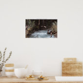 漁師魚釣りアットコモンウェルスクリーク ポスター (キッチン)